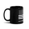 American Flag Black Glossy Mug - Image 3