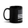 American Flag Black Glossy Mug - Image 3