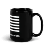 American Flag Black Glossy Mug - Image 7