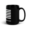 American Flag Black Glossy Mug - Image 7