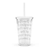 double wall clear plastic tumbler