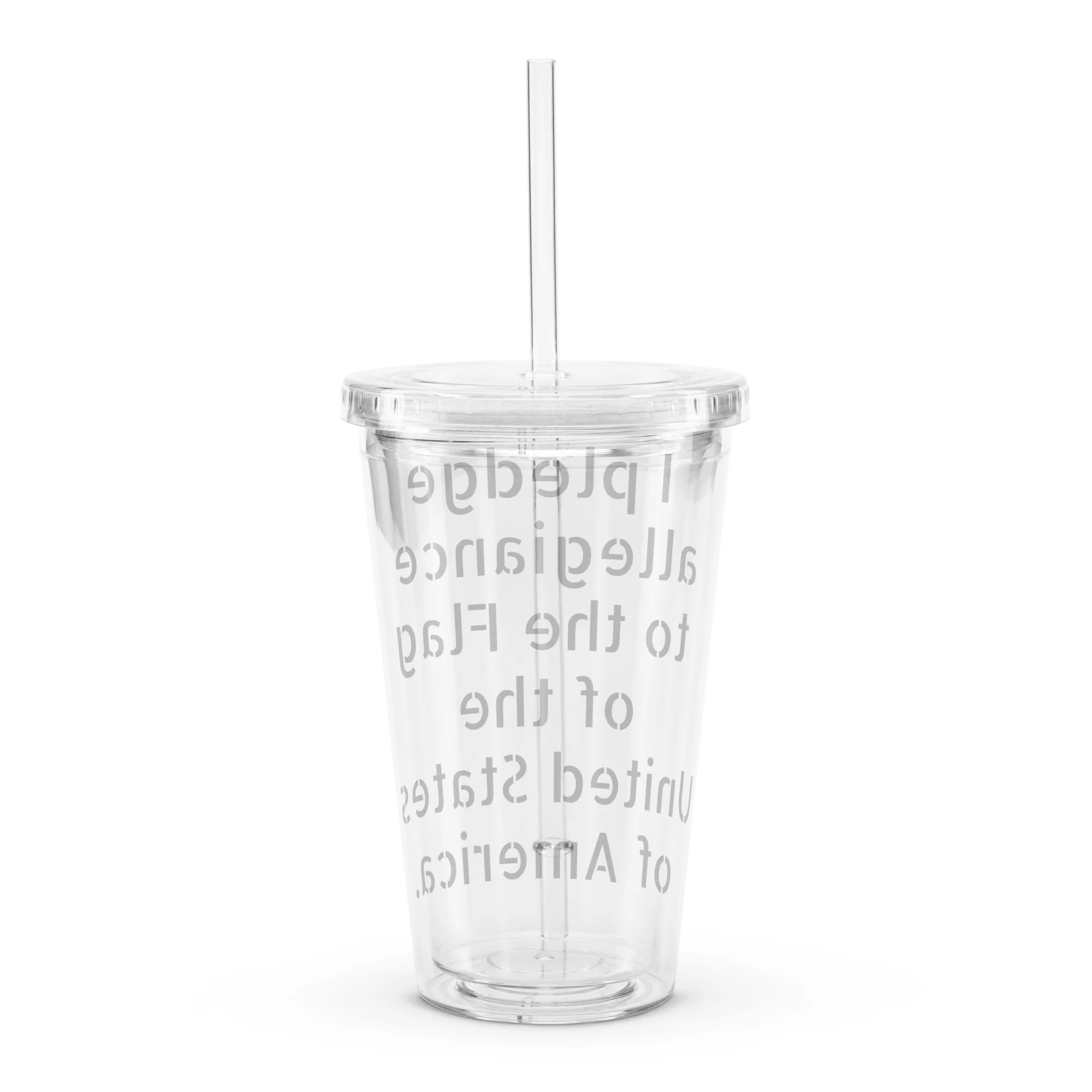 double wall clear plastic tumbler