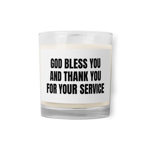 Glass jar soy wax candle