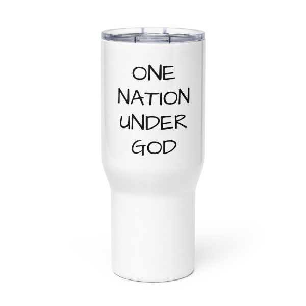 Travel mug with a handle
