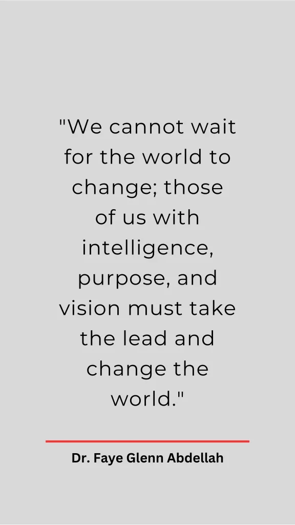 Dr. Faye Glenn Abdellah Founding Dean and Visionary Educator